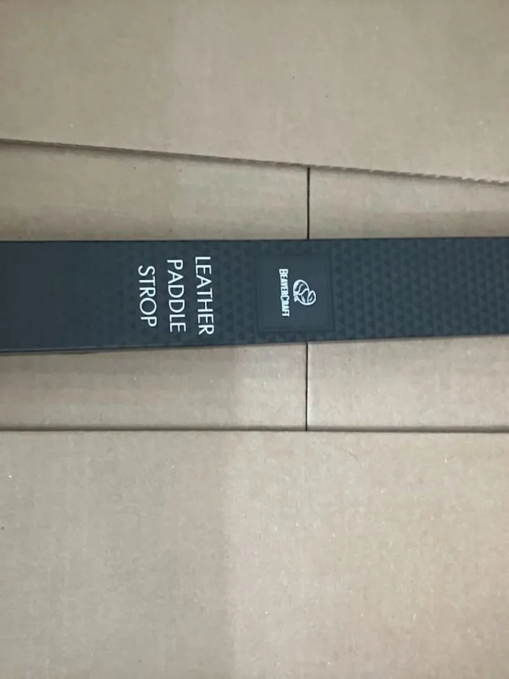 BeaverCraft Leather Strop for Knife Sharpening - Dual-Sided Knife Strop